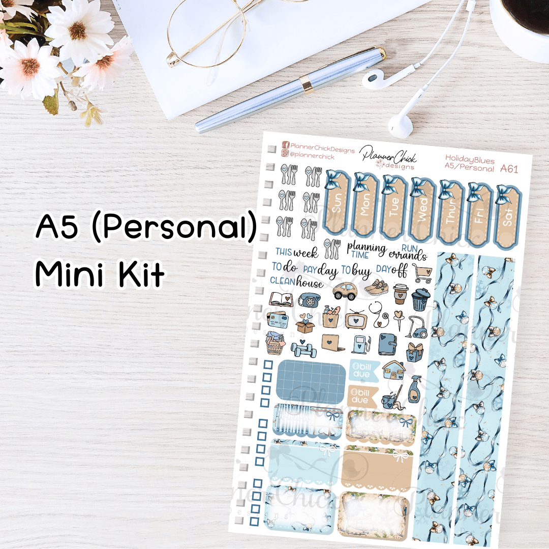 Holiday Blues ~ Mini Kit