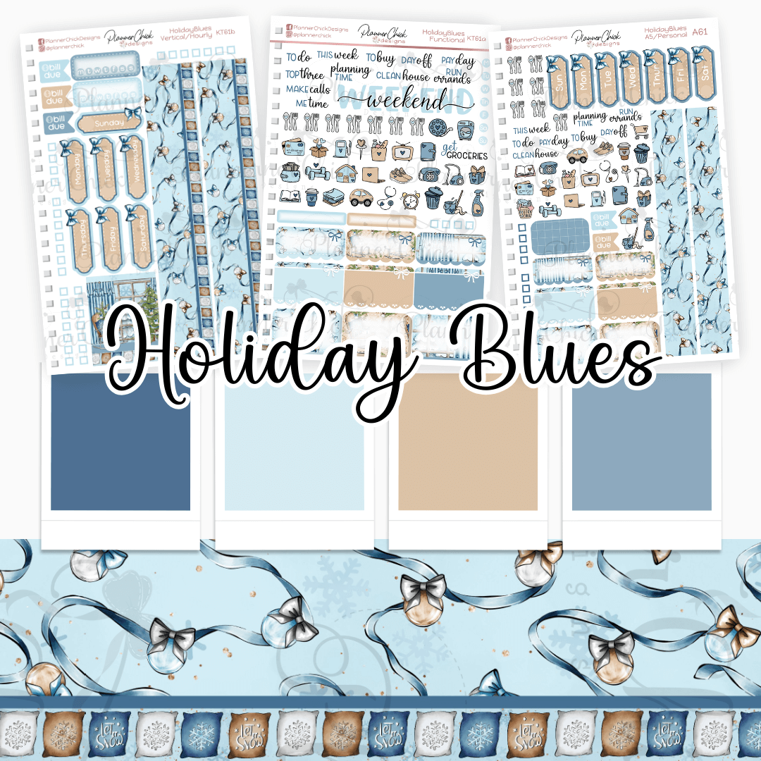 Holiday Blues ~ Mini Kit