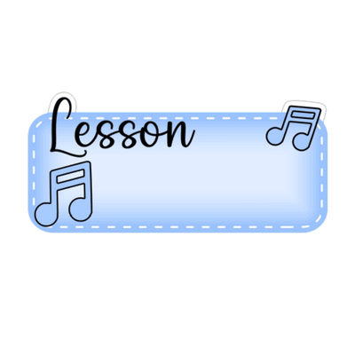 Music Lesson Planner Stickers