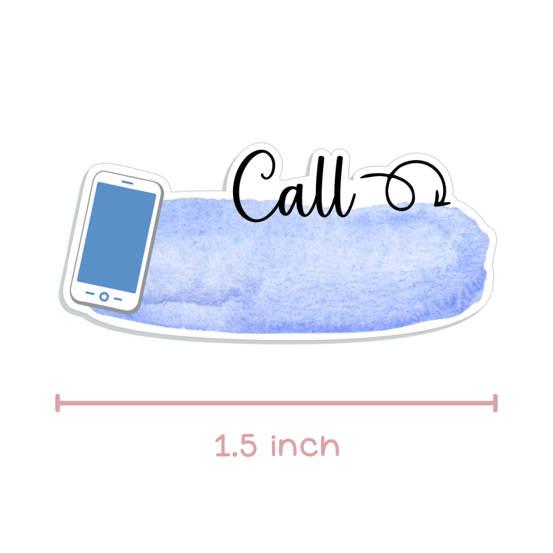 Phone Call Planner Stickers