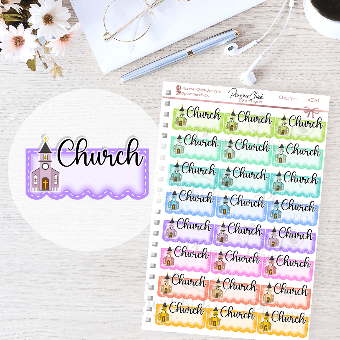 Church Planner Stickers