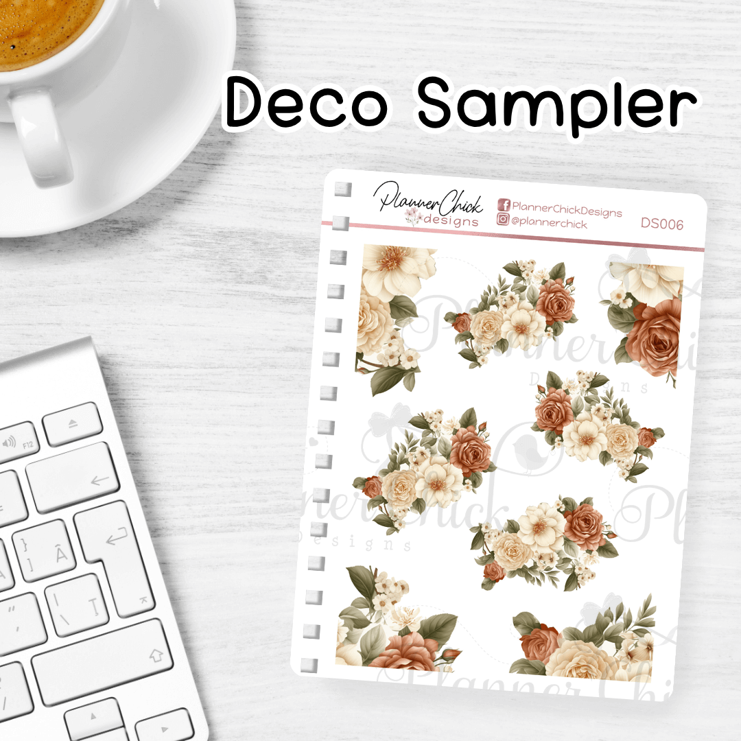 Autumn Roses ~ Decorative Sampler