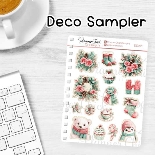 Pink and Mint ~ Decortive Sampler