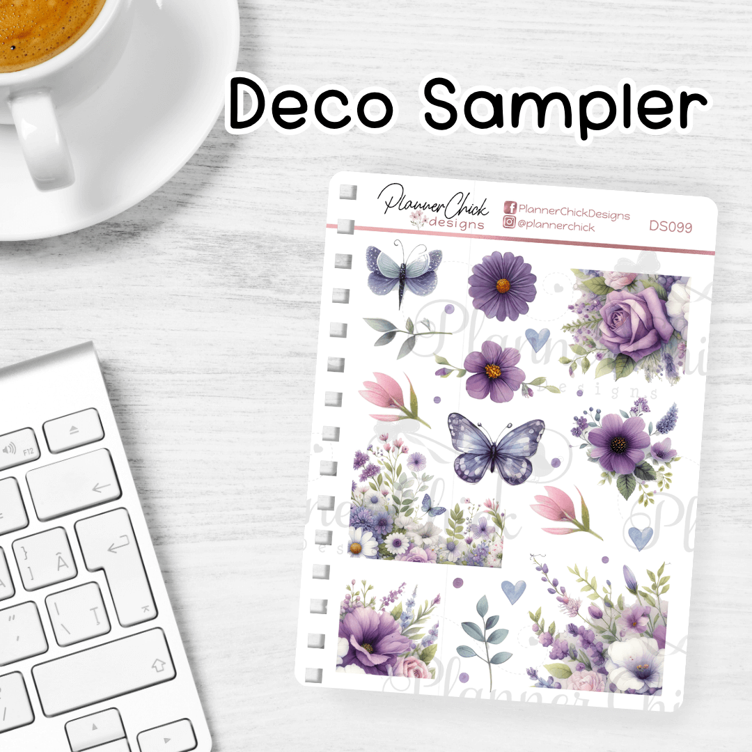 Purple Calico ~ Decorative Sampler