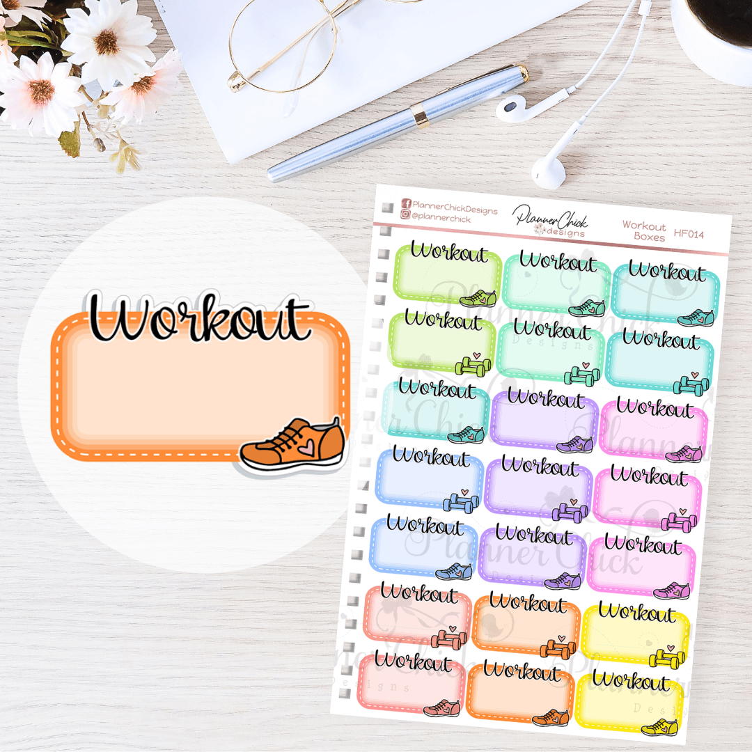 Workout Planner Stickers