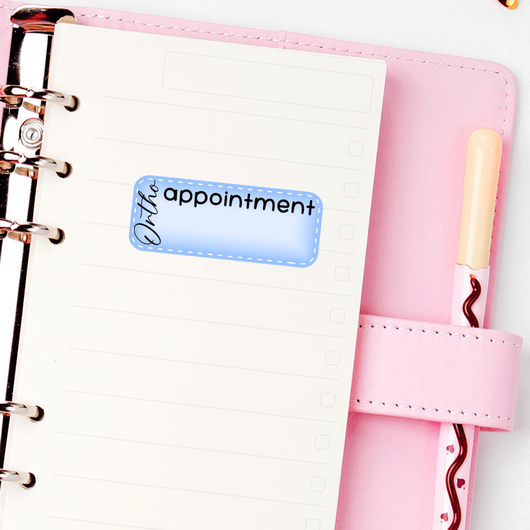 Ortho Appointment Planner Stickers