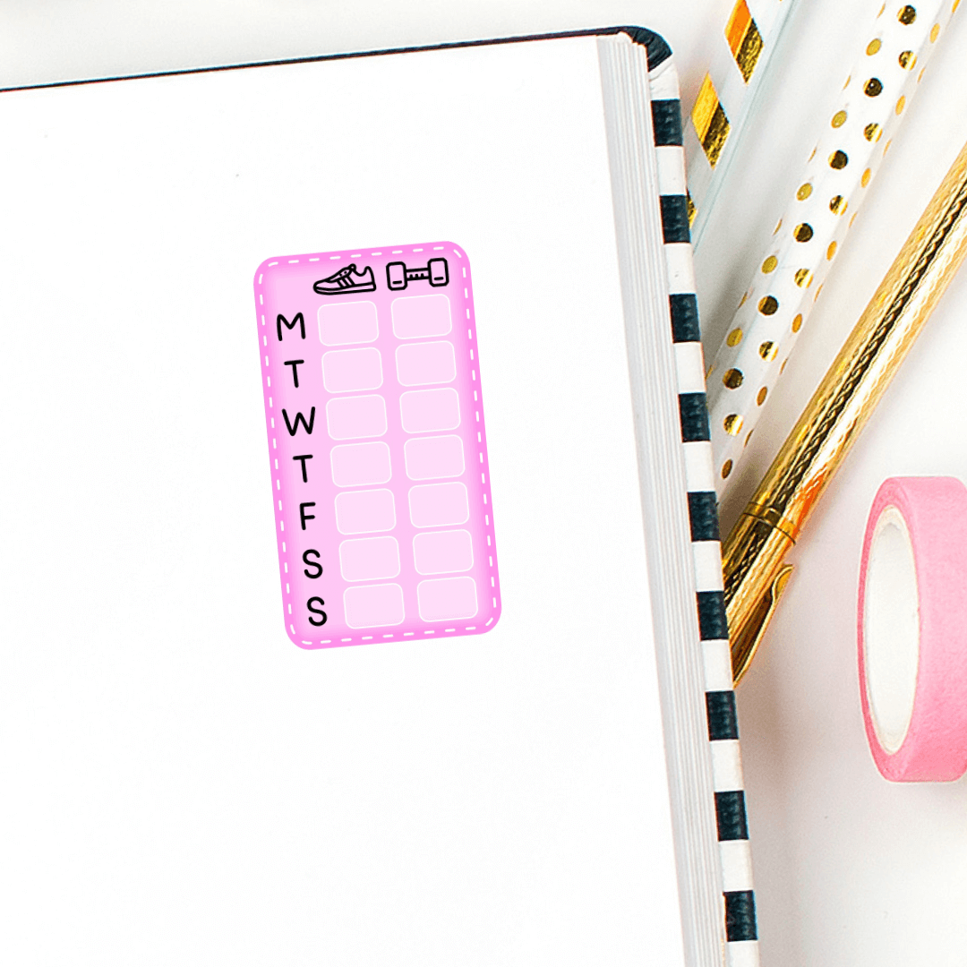 Movement Tracker Planner Stickers