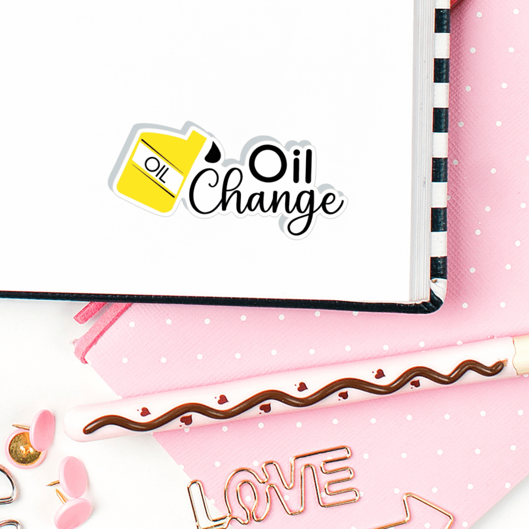 Oil Change Planner Stickers
