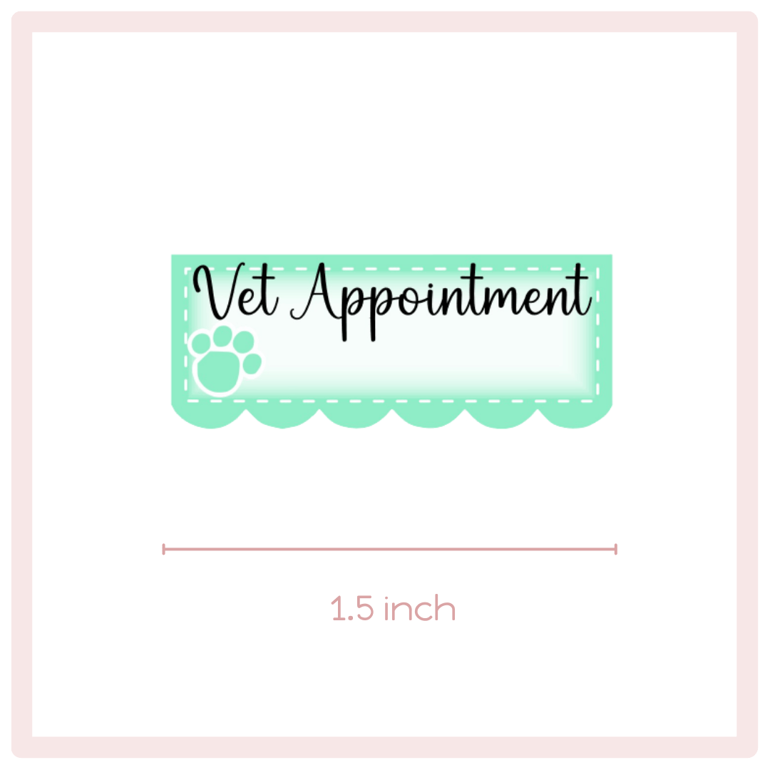 Vet Appointment Planner Stickers
