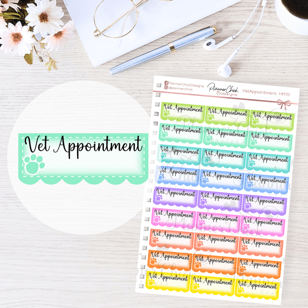 Vet Appointment Planner Stickers
