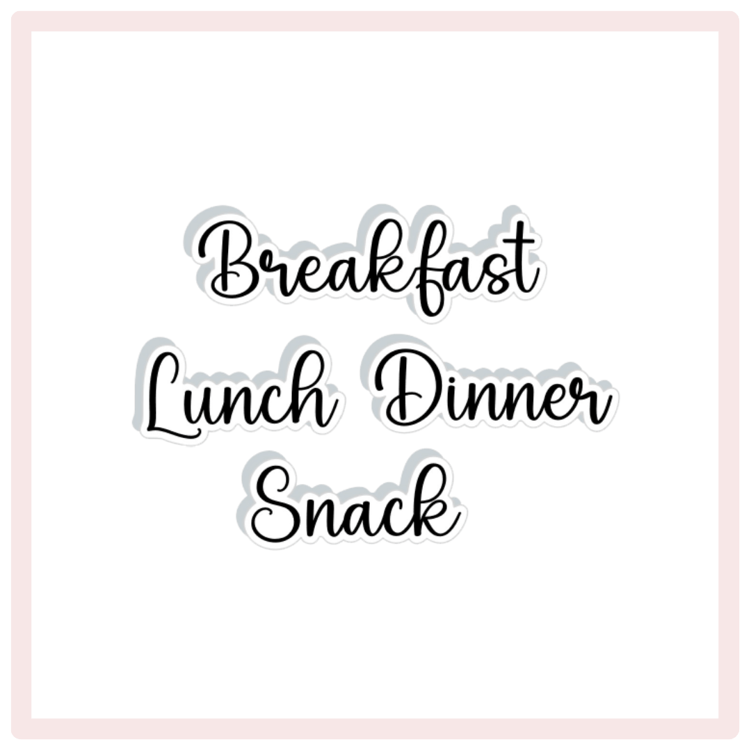 Breakfast, Lunch, Dinner & Snack Planner Stickers