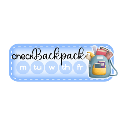 Check Backpack Habit Checklist