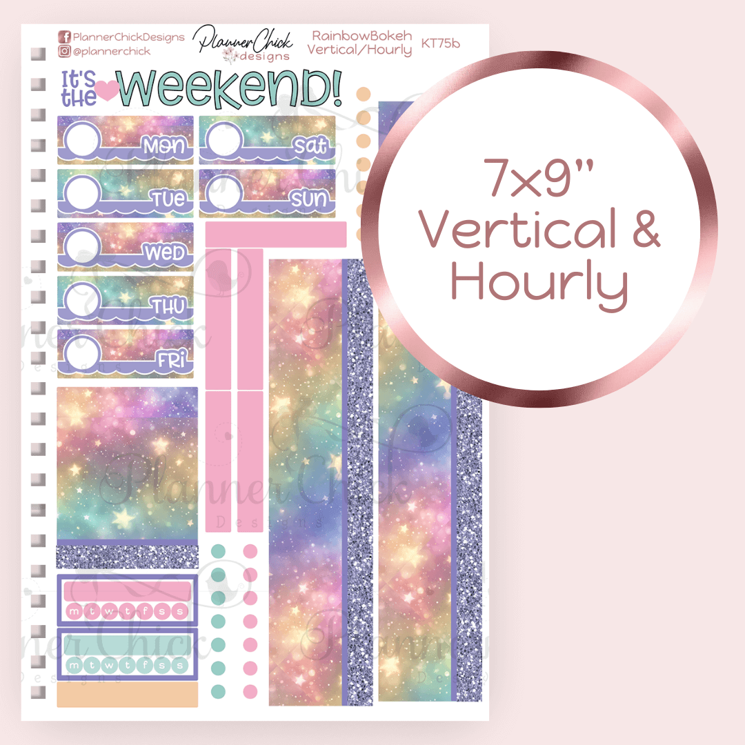 Rainbow Bokeh ~ Washi & Date Covers