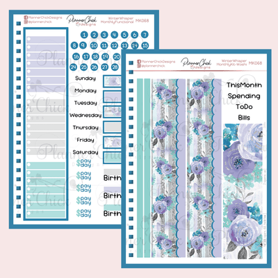 Monthly & Dashboard Kits ~ Winter Whisper (for January)