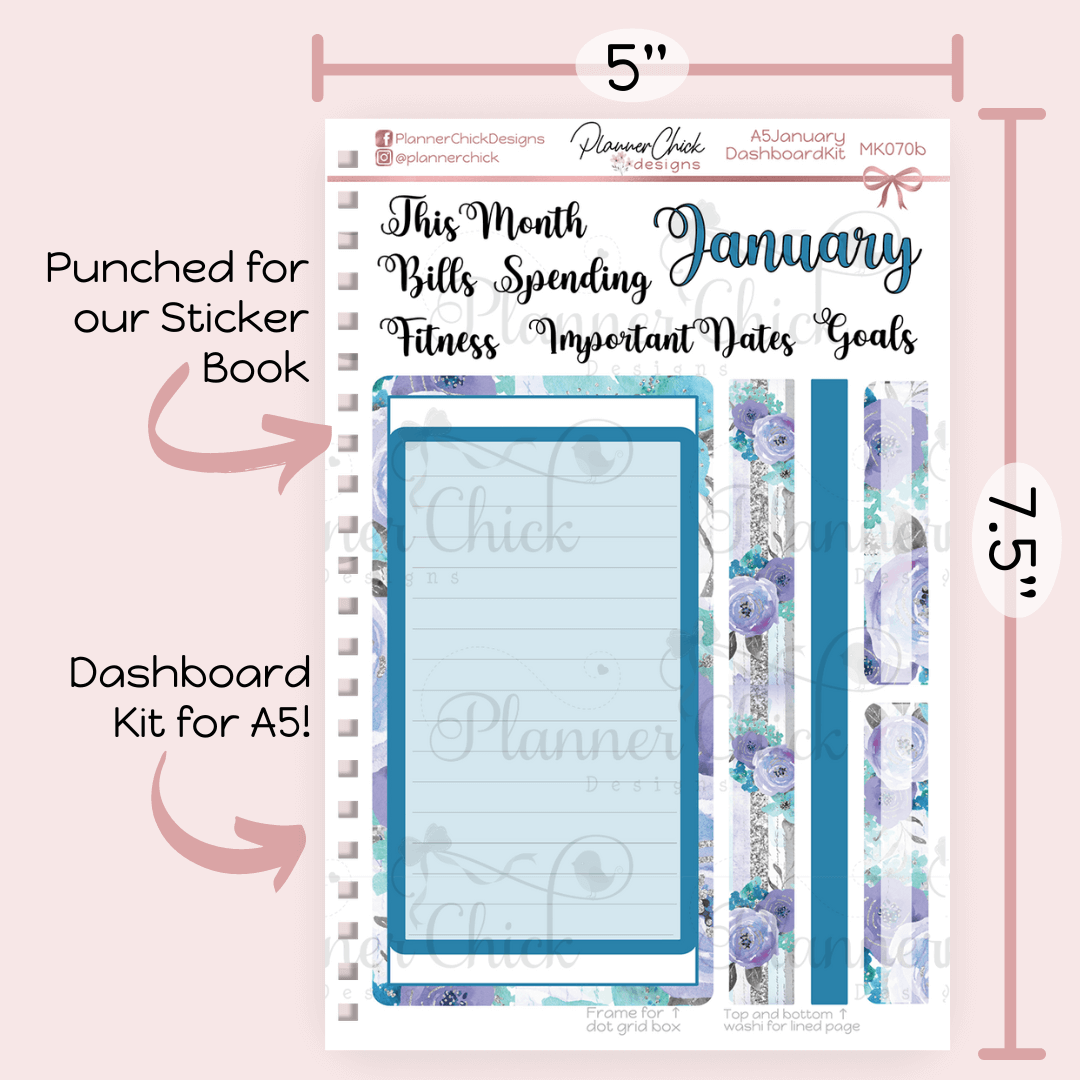 Monthly & Dashboard Kits ~ Winter Whisper (for January)