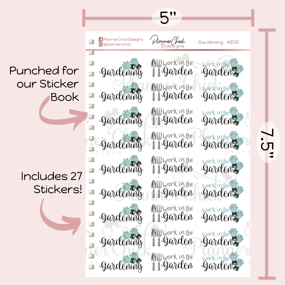 Gardening Planner Stickers