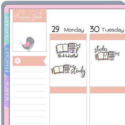 Doodle Study Planner Stickers