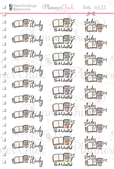 Doodle Study Planner Stickers