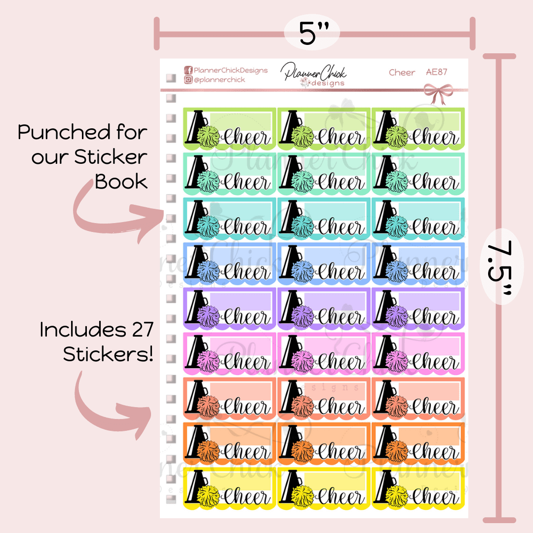 Cheer Planner Stickers