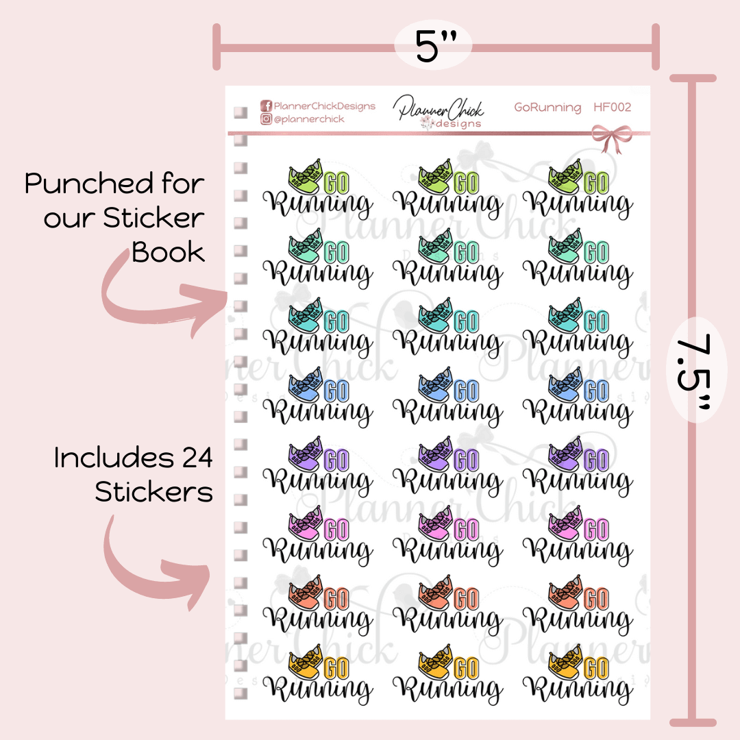 Go Running Planner Stickers