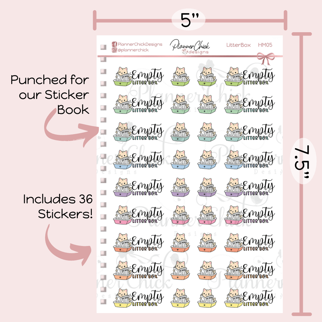 Kitty Litter Stickers