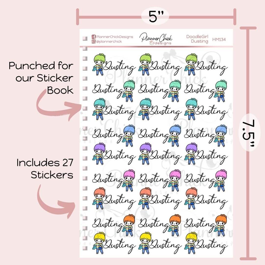 Doodle Girl ~ Dusting