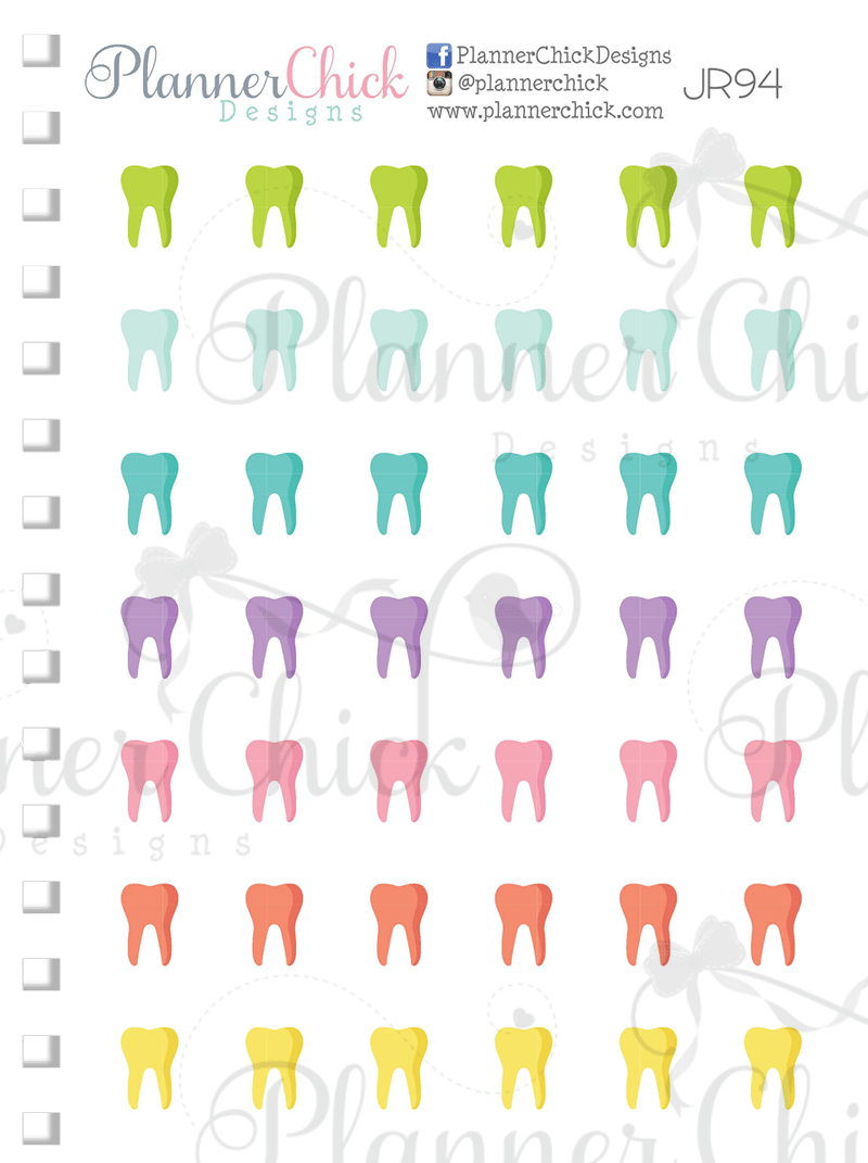 Mini Stickers ~ Teeth/Dentist