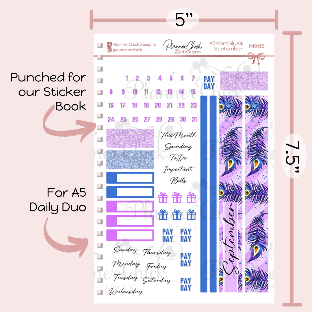 A5 Monthly Kit ~ September