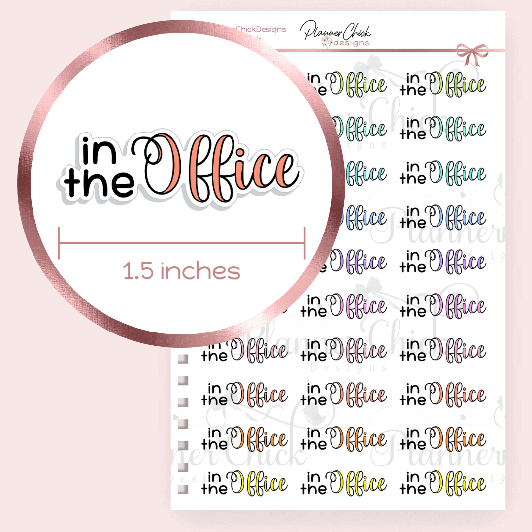 In the Office Planner Stickers