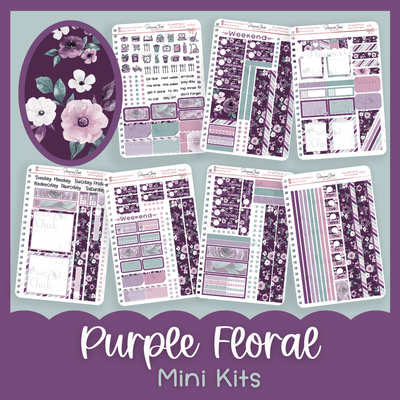 Purple Floral Mini Kits