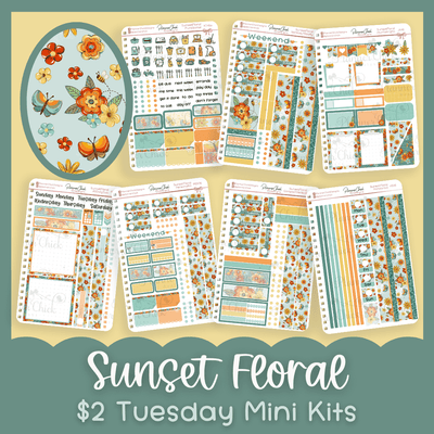 Sunset Floral ~ Mini Kits