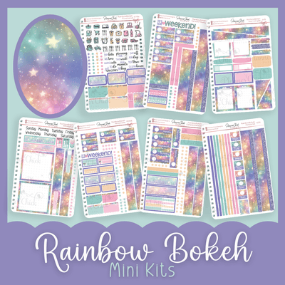Monthly Planner Stickers Rainbow Birthday Cupcakes Balloons Party Hat Stickers Planner Labels Compatible with Erin Condren Life Planner - 70 Stickers