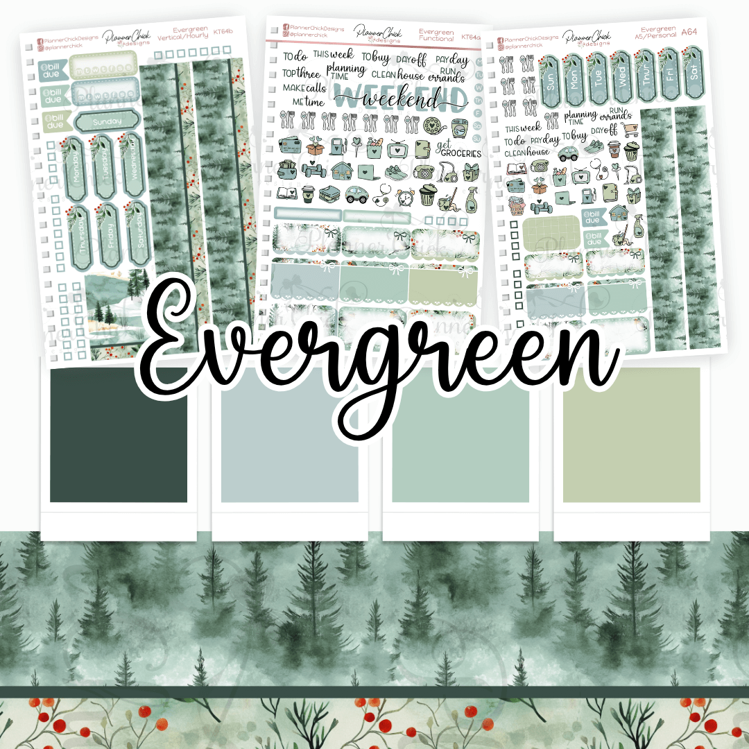 Evergreen File Evergreen ~ Mini Kits – PlannerChickDesigns