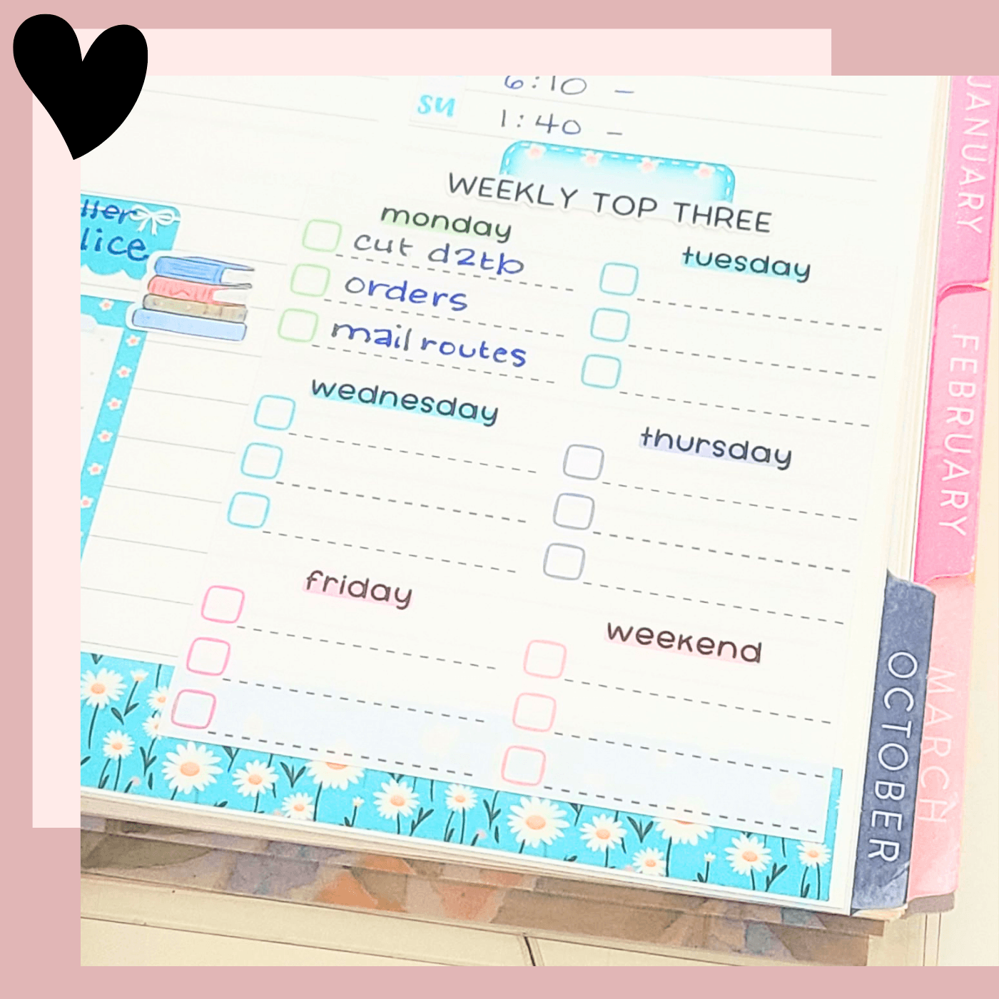 Weekly Top Three Jumbo Stickers