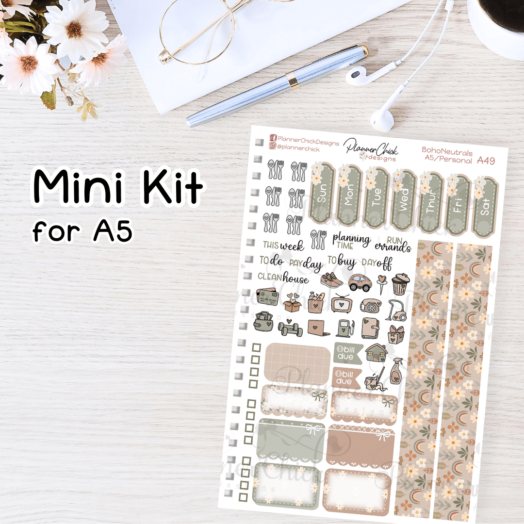 Boho Neutrals ~ Mini Kits