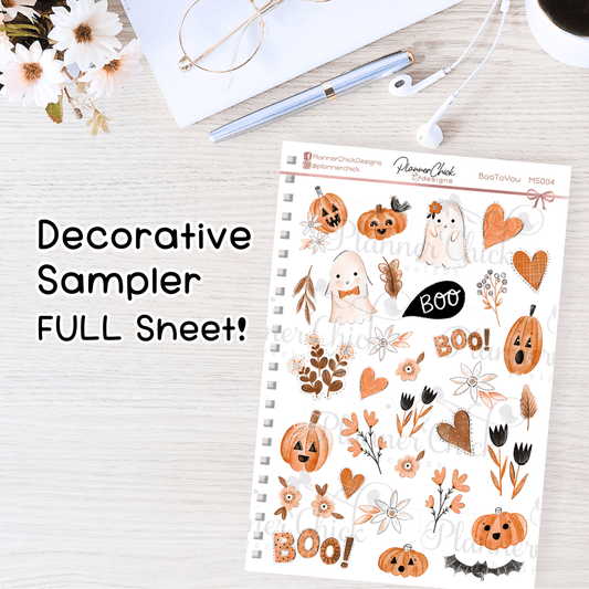 Boo To You ~ Decorative Sampler (FULL Sheet!)