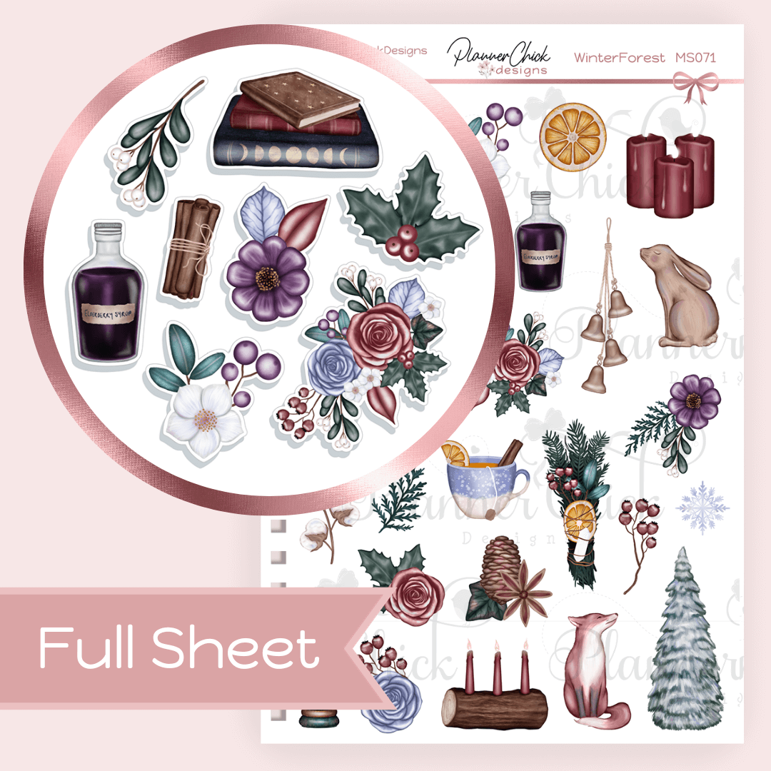 Winter Forest ~ Decorative Sampler (FULL Sheet)