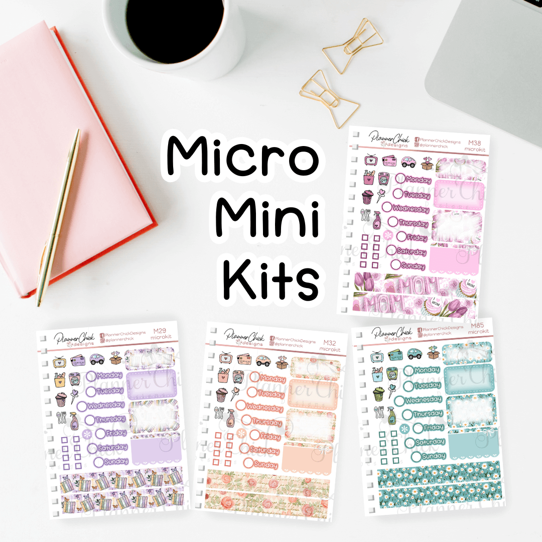 All *NEW* Micro Kits! – PlannerChickDesigns