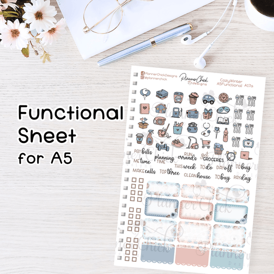 Cozy Winter ~ Functional Sheet A5