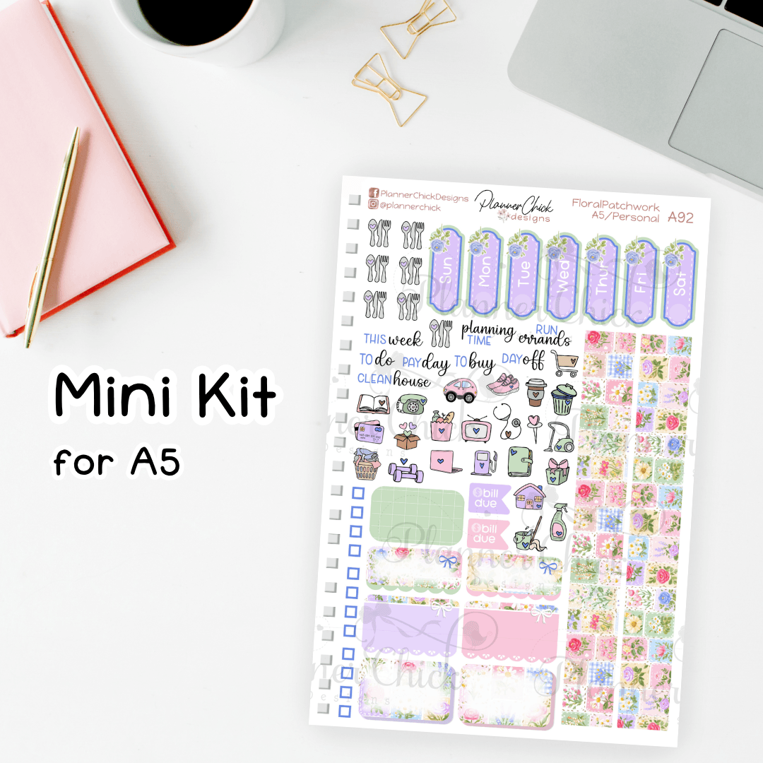 **$2 Tuesday**  Floral Patchwork ~ Mini Kits