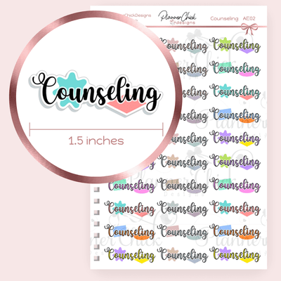 Counseling Planner Stickers