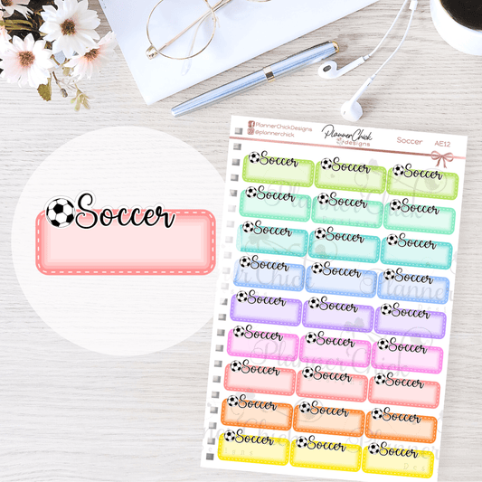 Soccer Planner Stickers