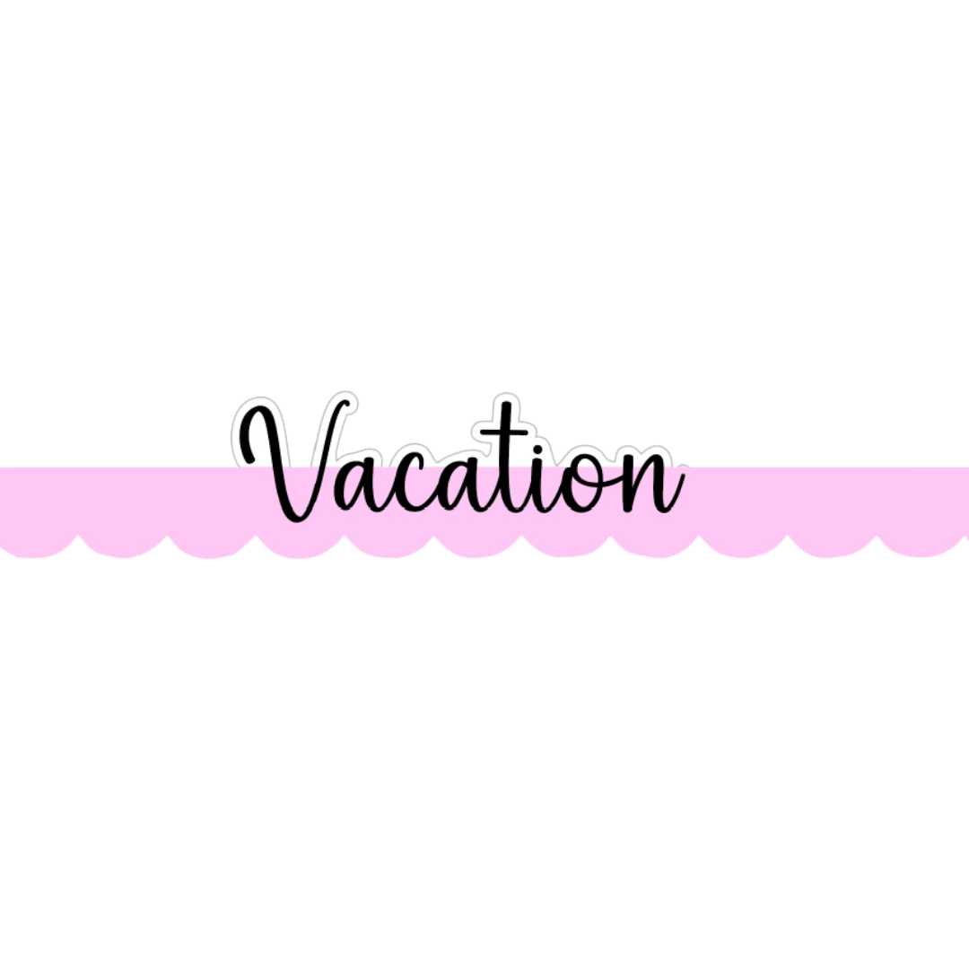 Vacation Strips Planner Stickers