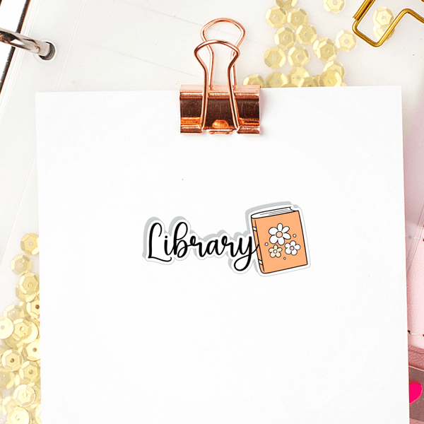 Design For Library Sticker Library Planner Stickers – PlannerChickDesigns