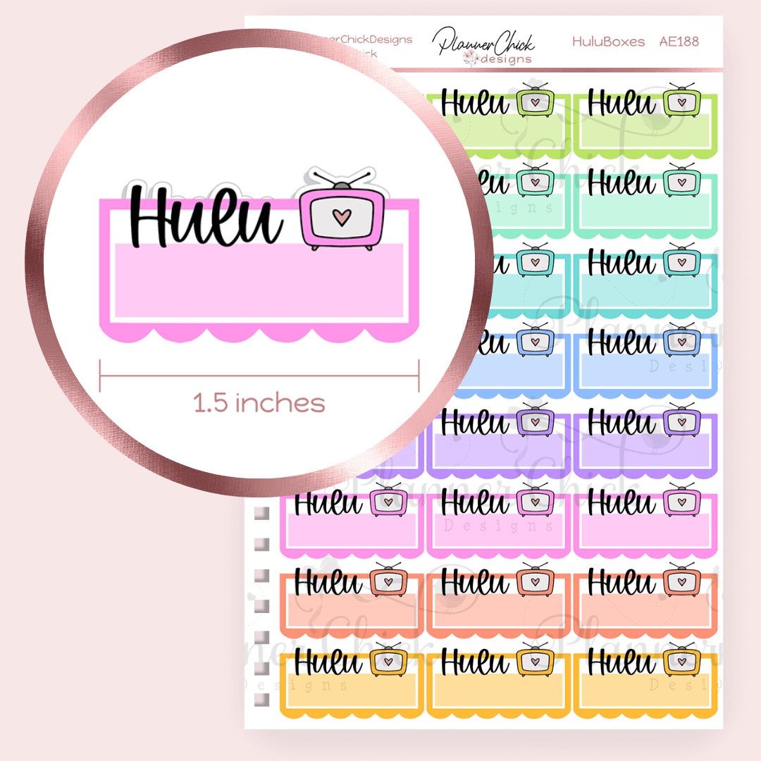 Hulu Boxes – PlannerChickDesigns
