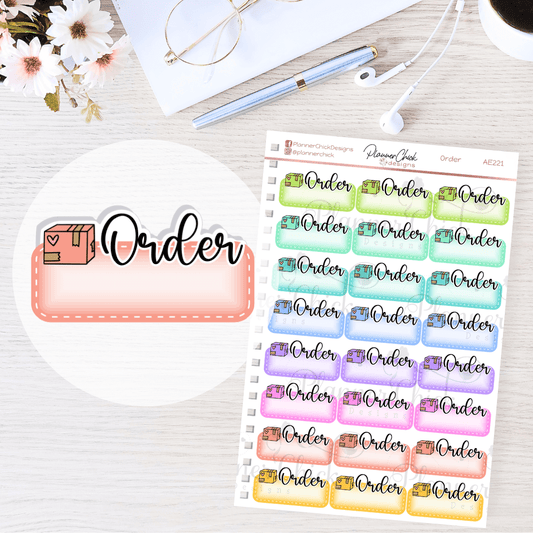 Order Reminder Planner Stickers