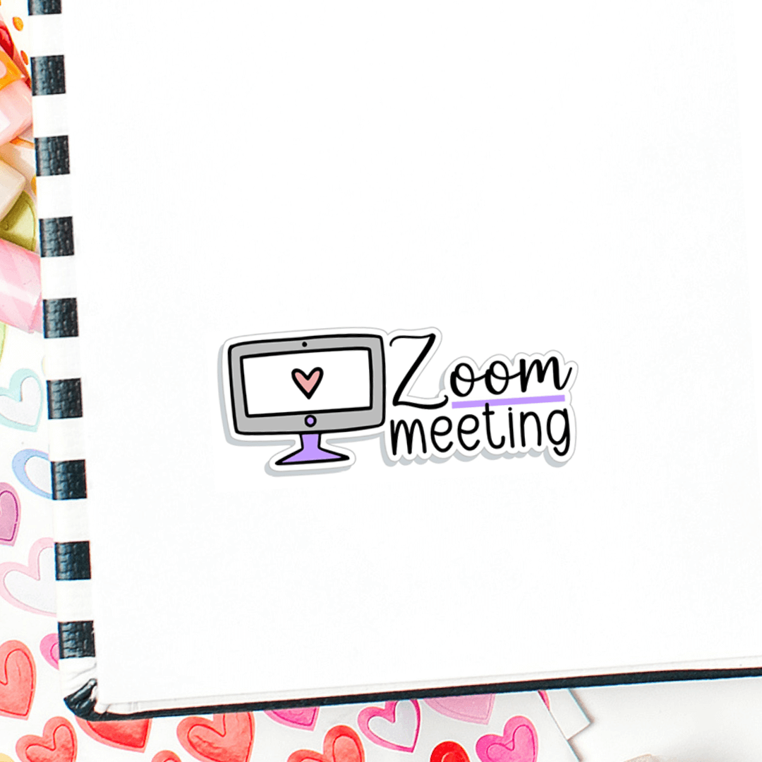 Zoooooom Sticker Zoom Meeting Planner Stickers – PlannerChickDesigns