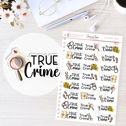 True Crime Planner Stickers
