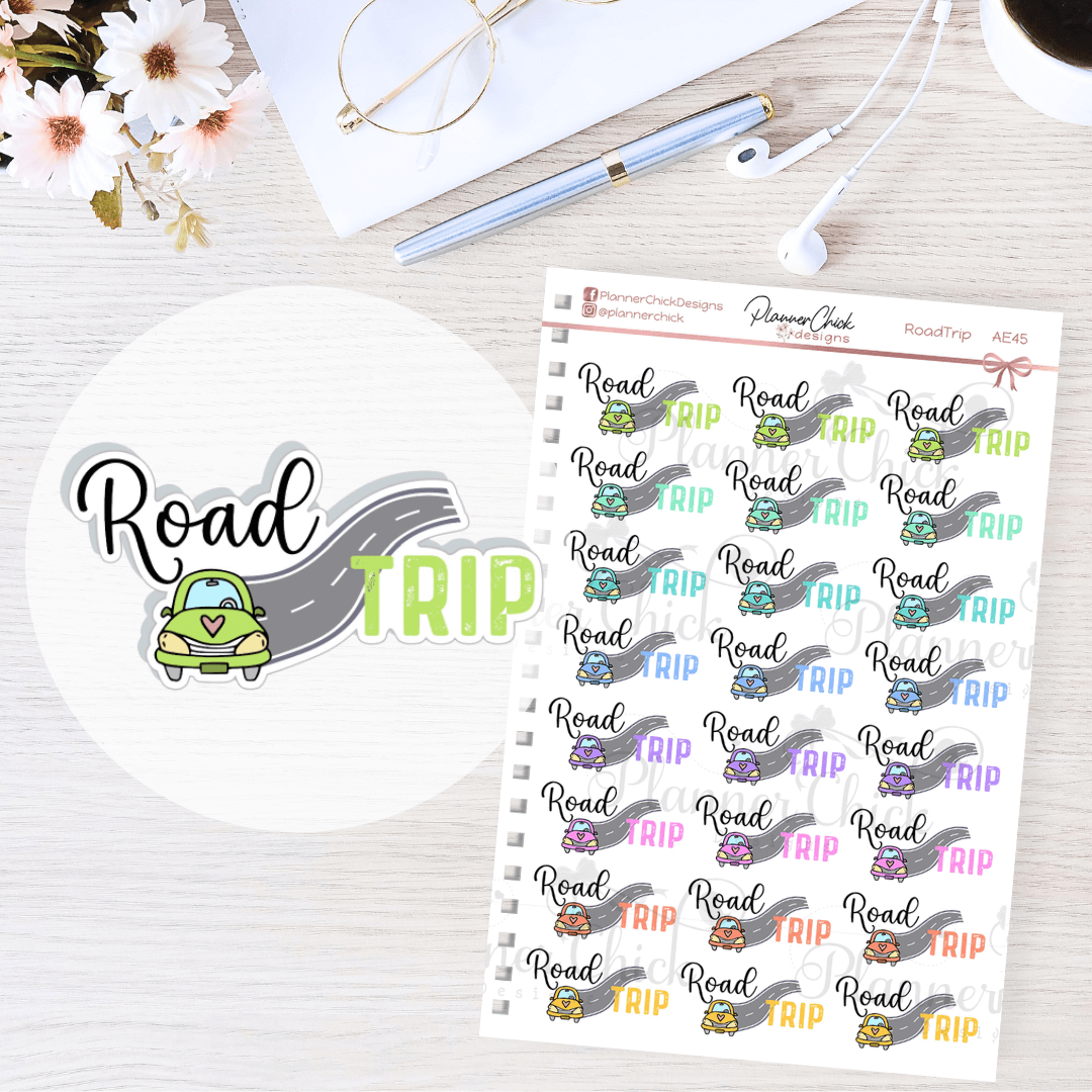 Road Trip Planner Stickers