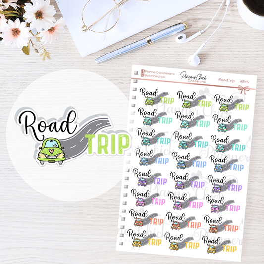 Road Trip Planner Stickers